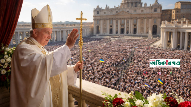 ক্রিসমাস বার্তায় ইউক্রেন যুদ্ধ বন্ধে ভ্যাটিকান থেকে শান্তির ডাক পোপ লিওর